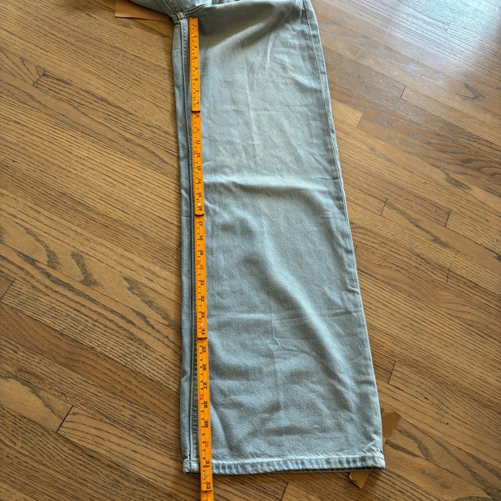 Reformation Cary Lived-In High Rise Wide Leg Jeans Light Blue 26 NWT - Picture 2 of 9